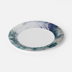 Abstract watercolor background on grunge paper 2 plate