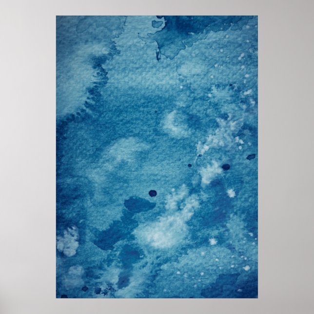Abstract Watercolor Background Poster (Front)