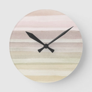 Abstract watercolor background round clock