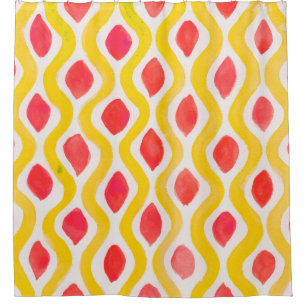 Abstract watercolor background shower curtain