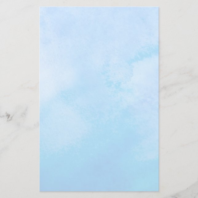 Abstract Watercolor Background Stationery (Front)