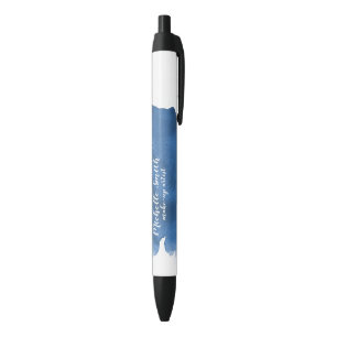 Abstract watercolor blue colour splash brush strok black ink pen