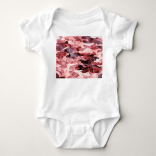 Abstract watercolor camouflage: tie-dye. baby bodysuit