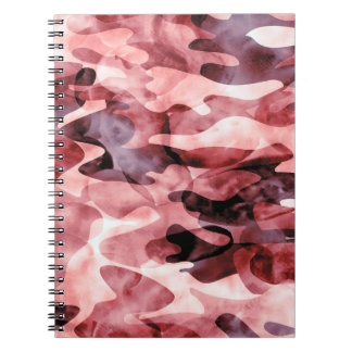 Abstract watercolor camouflage: tie-dye. notebook