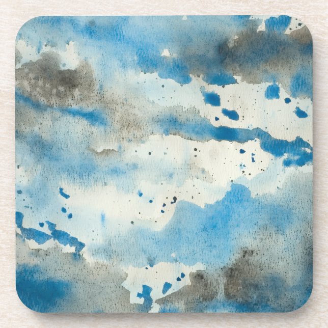 abstract watercolor coaster (Front)
