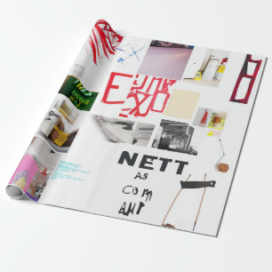 Abstract Watercolor Collage Wrapping Paper