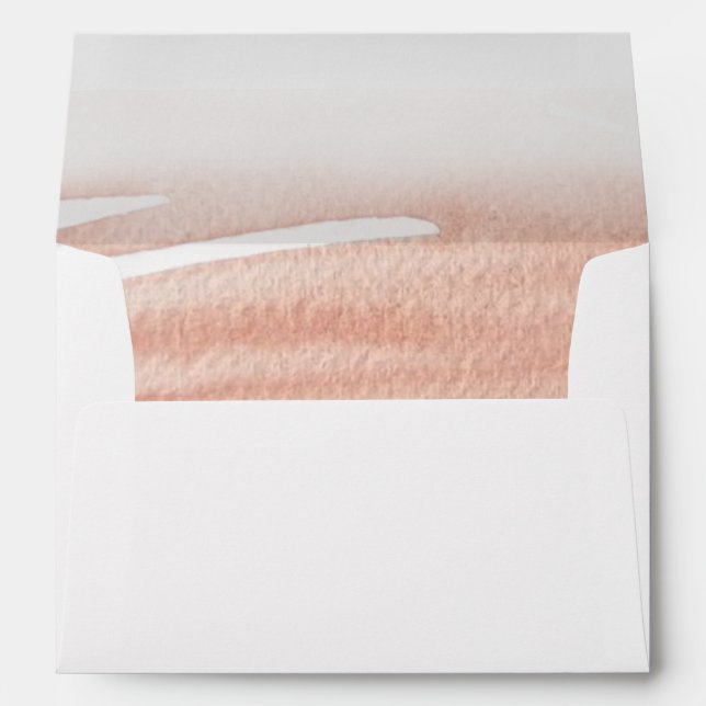 Abstract Watercolor Coral Terracotta Envelope (Back (Bottom))