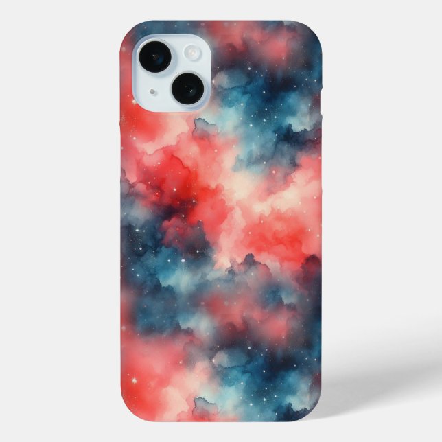 Abstract Watercolor Cosmic Scene Case-Mate iPhone Case (Back)