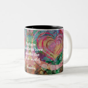 Abstract Watercolor Customised Quote Two-Tone Coffee Mug