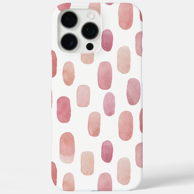 Abstract watercolor cute pink brush stroke pattern Case-Mate iPhone case (Back)