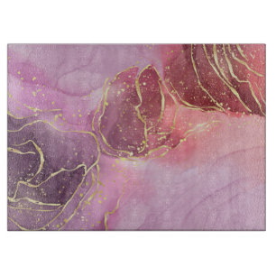Abstract Watercolor Cutting Board