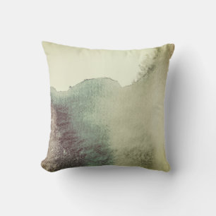 abstract watercolor design throw pillow