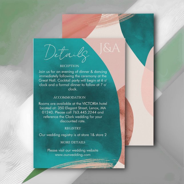 ABSTRACT WATERCOLOR  Details Enclosure Card (Creator Uploaded)