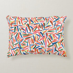 Abstract watercolor drawing decorative cushion