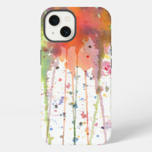 Abstract Watercolor Drippy Art iPhone Case