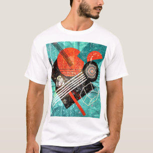 Abstract watercolor, geometric colourful shapes. T-Shirt