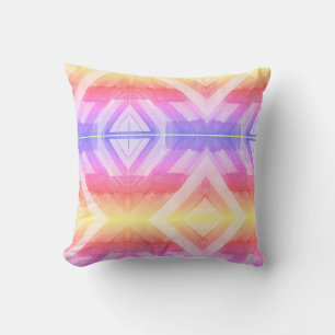 Abstract Watercolor Geometric patterns Cushion