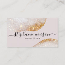 Abstract Watercolor Gold Glitter Elegant Modern