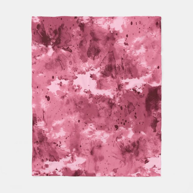 Abstract watercolor grunge: camouflage pattern. fleece blanket (Front)