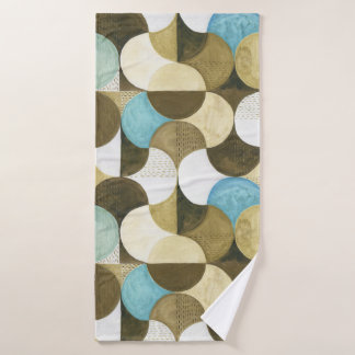 Abstract Watercolor Hand Drawn Bath Towel