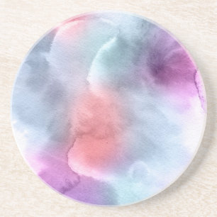 Abstract watercolor hand painted background 10 coaster