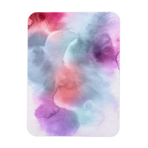 Abstract watercolor hand painted background 10 magnet