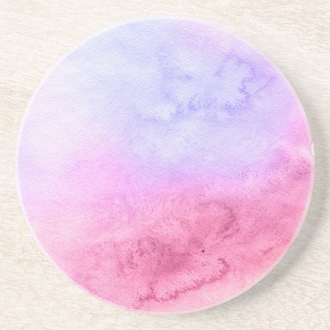Abstract watercolor hand painted background 11 coaster (Front)