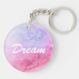 Abstract watercolor hand painted background 11 key ring