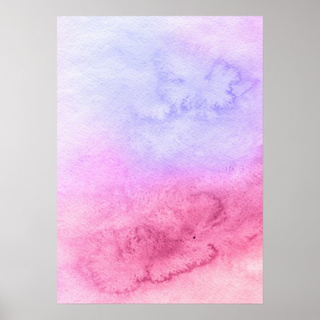 Abstract watercolor hand painted background 11 poster (Front)