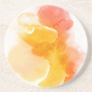 Abstract watercolor hand painted background 13 coaster