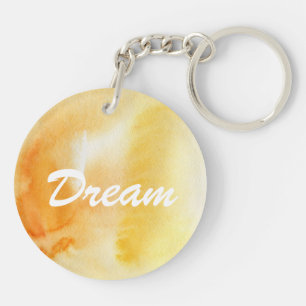 Abstract watercolor hand painted background 14 key ring