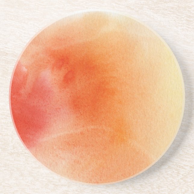 Abstract watercolor hand painted background 15 coaster (Front)