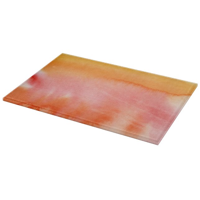 Abstract watercolor hand painted background 17 cutting board (Corner)