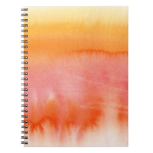 Abstract watercolor hand painted background 17 notebook (Front)