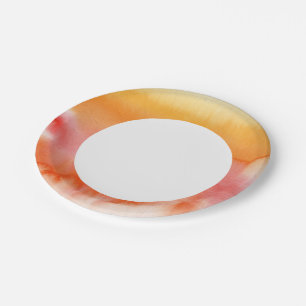 Abstract watercolor hand painted background 17 paper plate