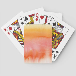 Abstract watercolor hand painted background 17 playing cards