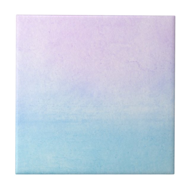 Abstract watercolor hand painted background 18 ceramic tile (Front)