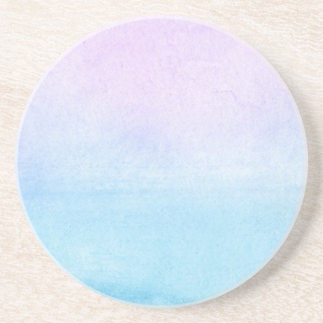 Abstract watercolor hand painted background 18 coaster (Front)