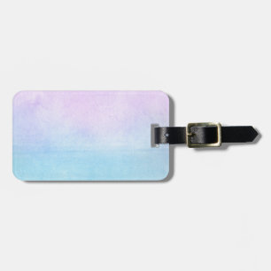 Abstract watercolor hand painted background 18 luggage tag