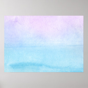 Abstract watercolor hand painted background 18 poster