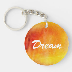 Abstract watercolor hand painted background 19 key ring