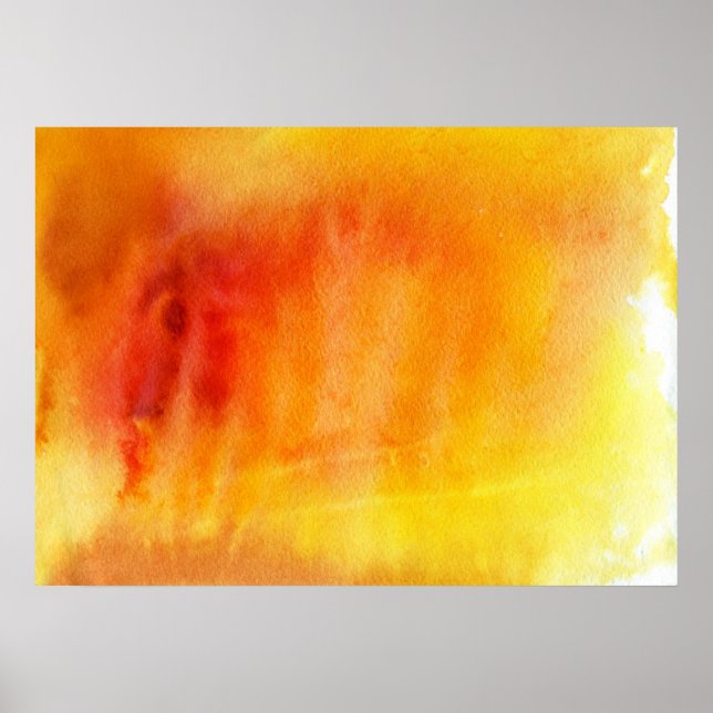 Abstract watercolor hand painted background 19 poster (Front)