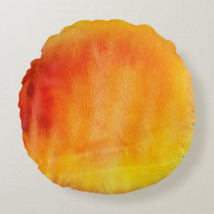 Abstract watercolor hand painted background 19 round cushion