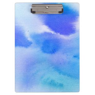 Abstract watercolor hand painted background. 2 clipboard
