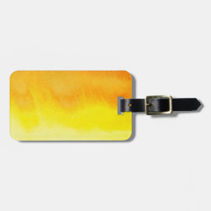 Abstract watercolor hand painted background 2 luggage tag