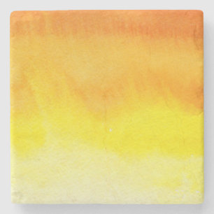 Abstract watercolor hand painted background 2 stone coaster