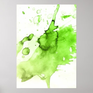 Abstract watercolor hand painted background 3 poster