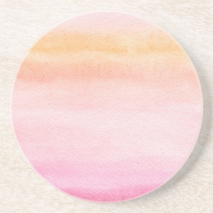 Abstract watercolor hand painted background 4 coaster