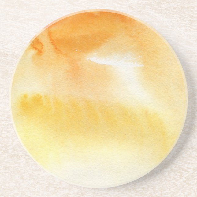 Abstract watercolor hand painted background 5 coaster (Front)