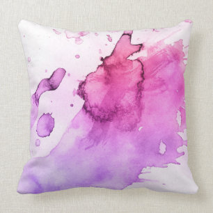 Abstract watercolor hand painted background 5 cushion